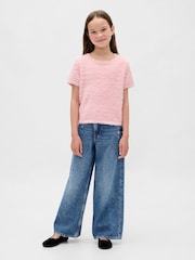 Gap Pink Eyelash Sweatshirt (4-13yrs) - Image 3 of 5