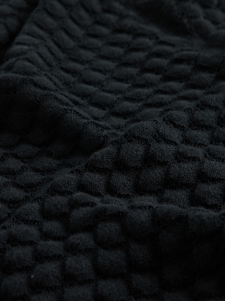Gap Black Soft Touch Stretch Pointelle Cardigan - Image 2 of 2