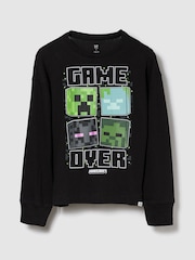 Gap Black Minecraft Graphic T-Shirt (4-13yrs) (4-13yrs) - Image 1 of 3