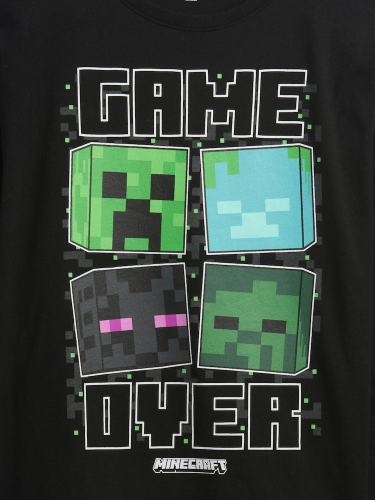 Gap Black Minecraft Graphic T-Shirt (4-13yrs) (4-13yrs) - Image 3 of 3