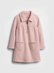 Gap Pink VintageSoft Half Zip Dress (6mths-5yrs) (6mths-5yrs) - Image 2 of 3