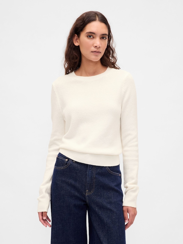 Gap Cream CashSoft Crew Neck Jumper - Image 1 of 4