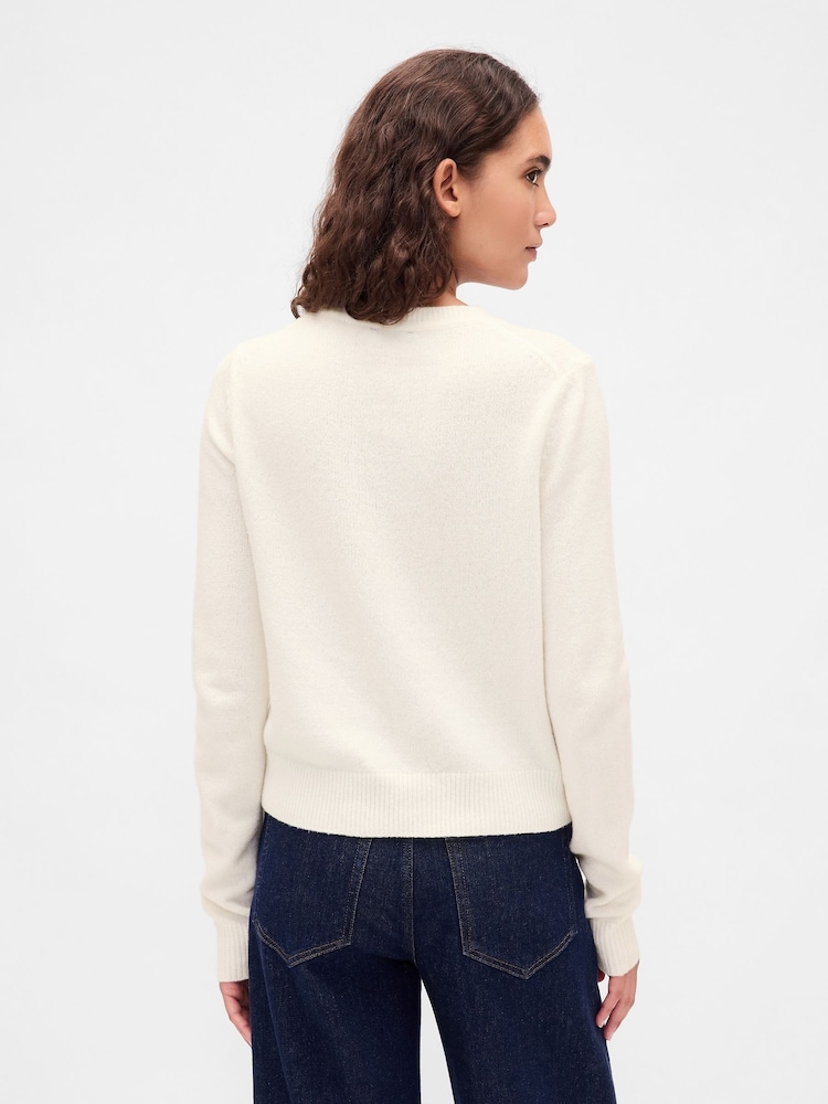 Gap Cream CashSoft Crew Neck Jumper - Image 2 of 4