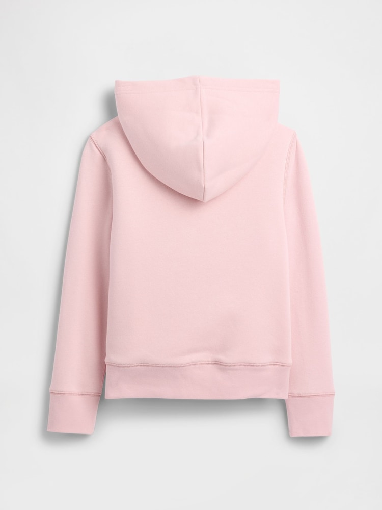 Gap Pink Logo Sherpa Hoodie (4-13yrs) - Image 2 of 3