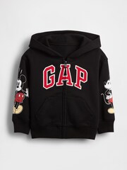 Gap Black Disney Vintage Soft Zip Hoodie (6mths-5yrs) (6mths-5yrs) - Image 1 of 2