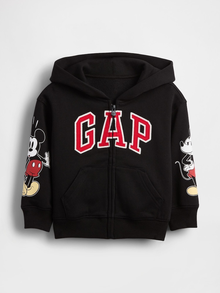 Gap Black Disney Vintage Soft Zip Hoodie (6mths-5yrs) (6mths-5yrs) - Image 1 of 2