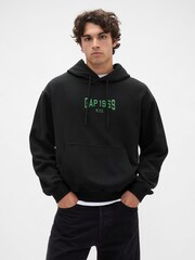 Gap Black Heavyweight 1969 Logo Hoodie - Image 1 of 4