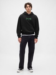 Gap Black Heavyweight 1969 Logo Hoodie - Image 3 of 4