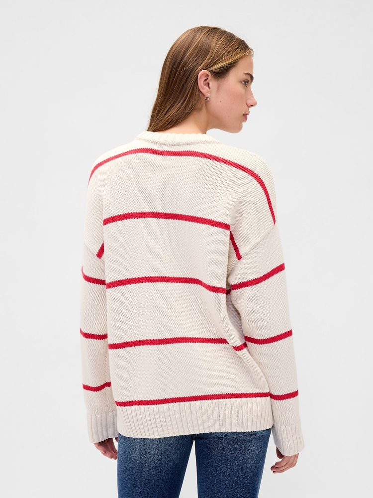 Gap Cream Oversized Sweatshirt - Image 2 of 4