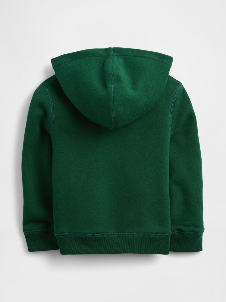 Gap Green Logo Sherpa Zip Hoodie (6mths-5yrs) (6mths-5yrs) - Image 2 of 6