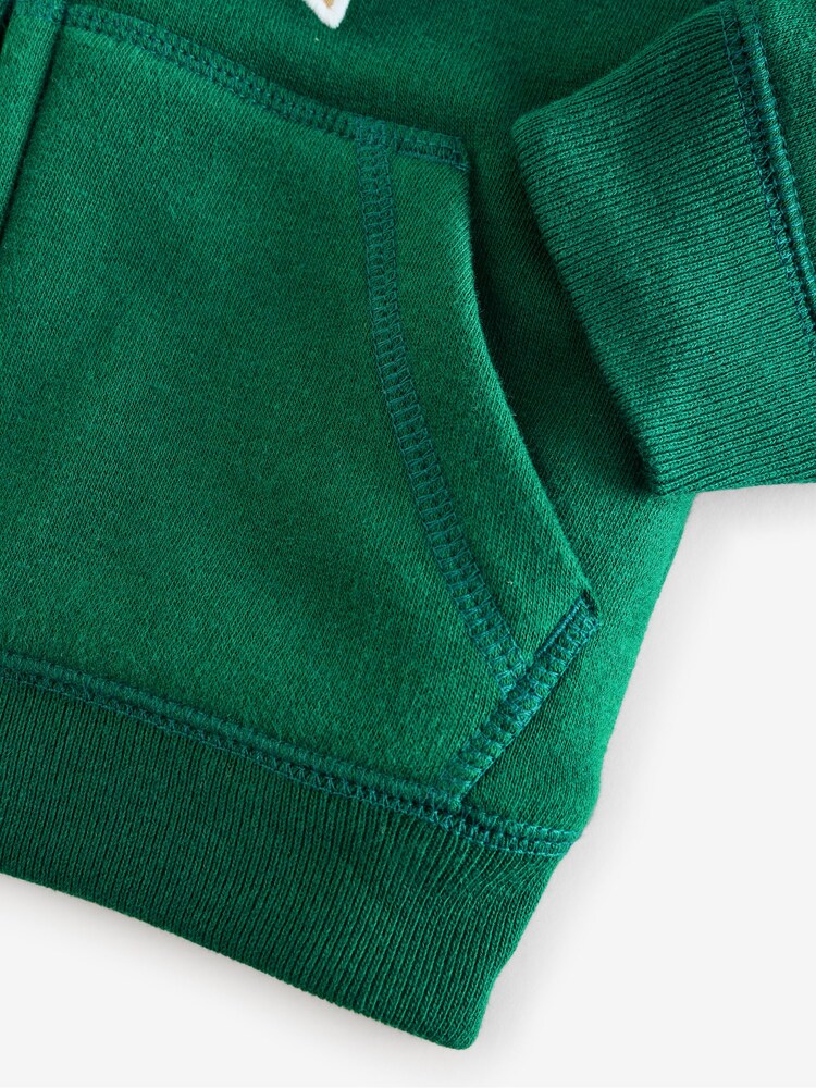 Gap Green Logo Sherpa Zip Hoodie (6mths-5yrs) (6mths-5yrs) - Image 6 of 6