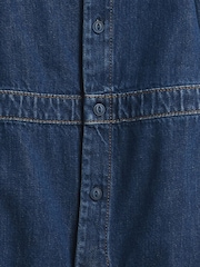Gap Blue Denim Bear Logo Coveralls (Newborn-24mths) (0-24mths) - Image 4 of 4