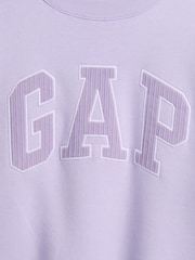 Morado - Suéter con logo y corte holgado de Gap - Imagen 4 de 4