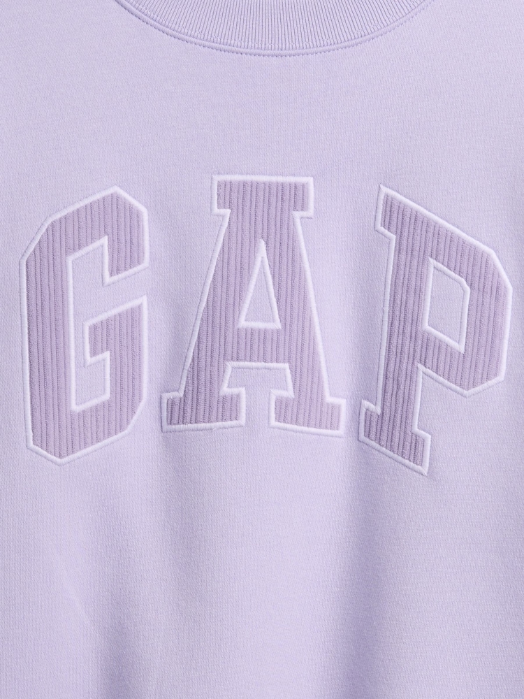 Gap Purple Relaxed Logo Sweatshirt - Image 4 of 4 Gap Purple Relaxed Logo Sweatshirt - Image 4 of 4