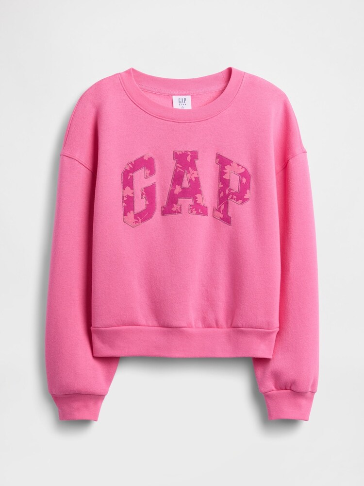 Gap Pink Oversized Graphic Sweatshirt (4-13yrs) (4-13yrs) - Image 1 of 3