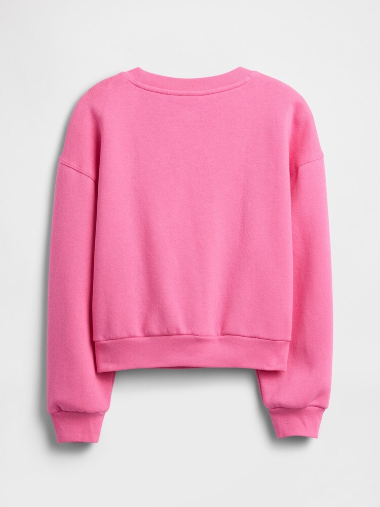 Gap Pink Oversized Graphic Sweatshirt (4-13yrs) (4-13yrs) - Image 2 of 3