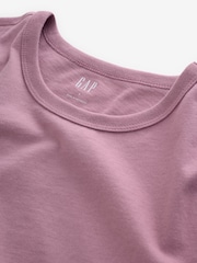Gap Pink Crew Neck Favourite Cotton Short Sleeve T-Shirt - Image 3 of 4