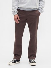 Gap Dark Brown Essential Chinos in Straight Fit - Image 1 of 6