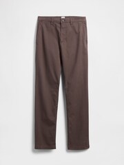 Gap Dark Brown Essential Chinos in Straight Fit - Image 6 of 6