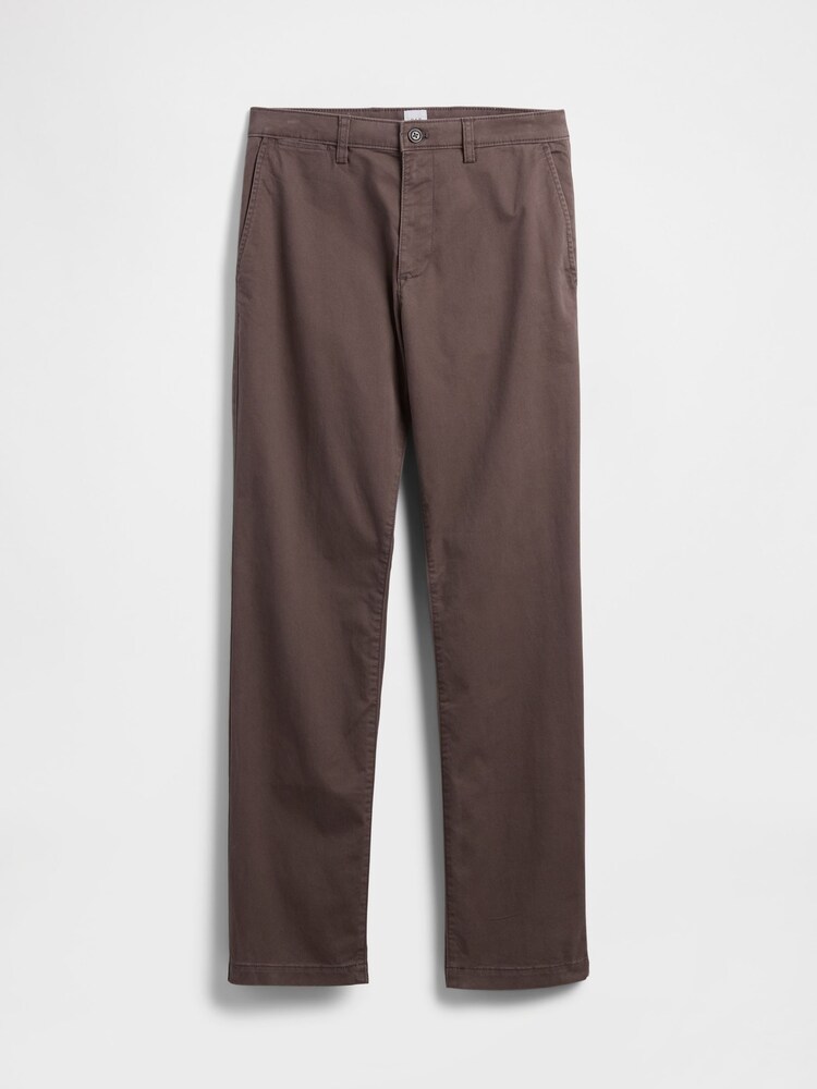 Gap Dark Brown Essential Chinos in Straight Fit - Image 6 of 6