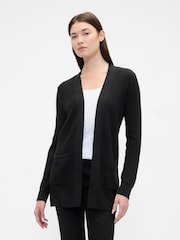 Gap Black Long Open Cardigan - Image 1 of 5