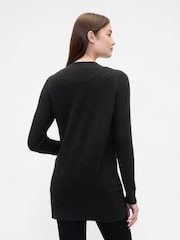 Gap Black Long Open Cardigan - Image 2 of 5