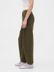 Gap Green Heavyweight French Terry Barrel Joggers - Image 3 of 5