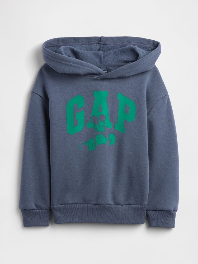 Gap Blue Disney Mickey Mouse Relaxed Logo Hoodie (6mths-5yrs) (6mths-5yrs) - Image 1 of 3 Gap Blue Disney Mickey Mouse Relaxed Logo Hoodie (6mths-5yrs) (6mths-5yrs) - Image 1 of 3