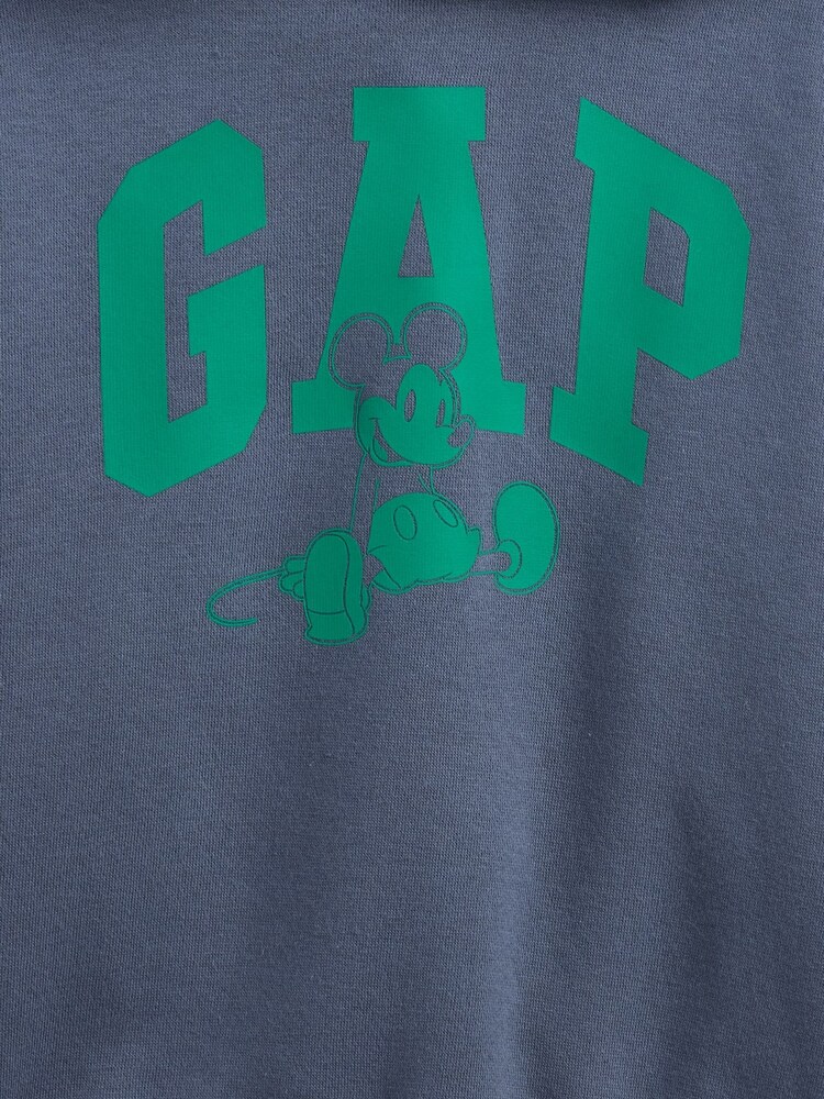 Gap Blue Disney Mickey Mouse Relaxed Logo Hoodie (6mths-5yrs) (6mths-5yrs) - Image 3 of 3