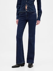 Gap Blue Low Waisted Long and Lean Jeans - Image 1 of 7