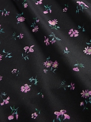 Gap Black/Pink Mesh Square Neck Maxi Dress - Image 6 of 6