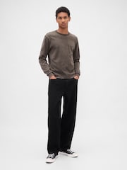 Gap Washed Brown Heavyweight Relaxed T-Shirt - Image 3 of 4