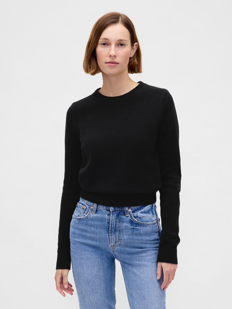 Gap Black CashSoft Crew Neck Jumper - Image 1 of 4