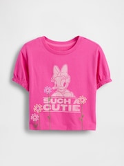 Gap Disney Ruffle Sleeve Round Neck T-Shirt (6mths-5yrs) (6mths-5yrs) - Slika 1 iz 2