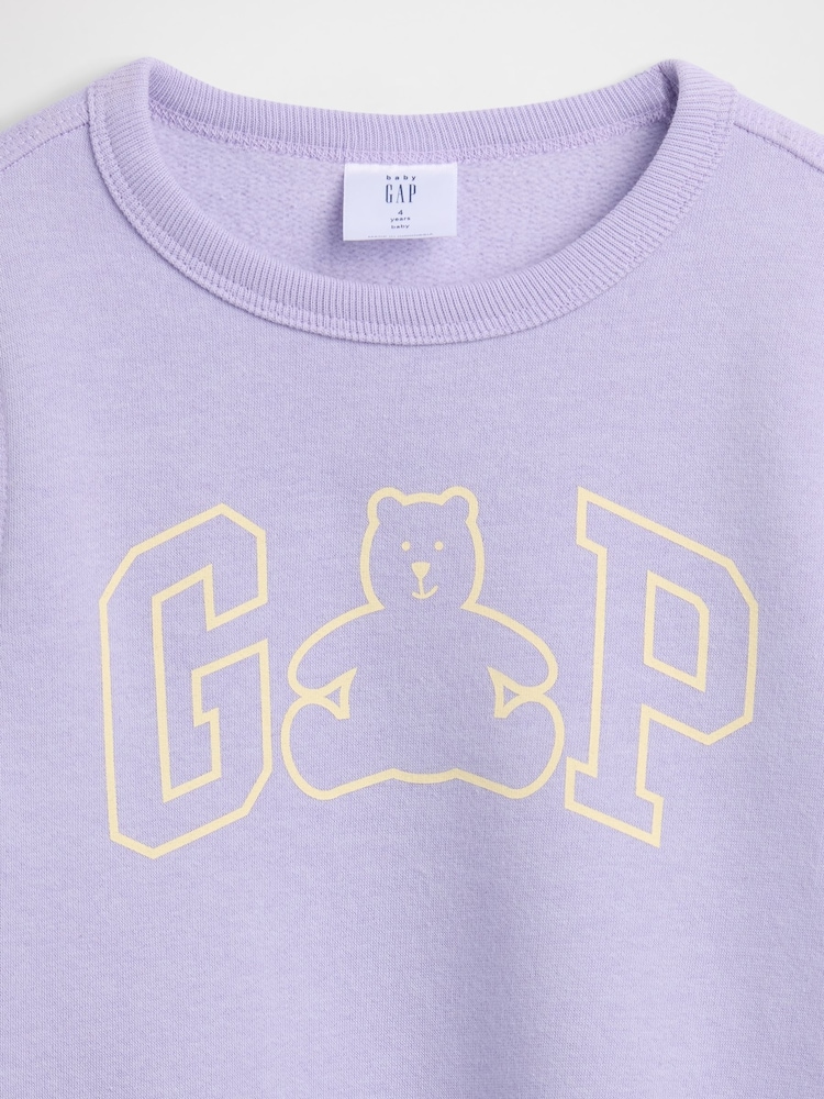 Gap Purple Logo Crew Neck SweatShirt (6mths-5yrs) (6mths-5yrs) - Image 3 of 3 Gap Purple Logo Crew Neck SweatShirt (6mths-5yrs) (6mths-5yrs) - Image 3 of 3