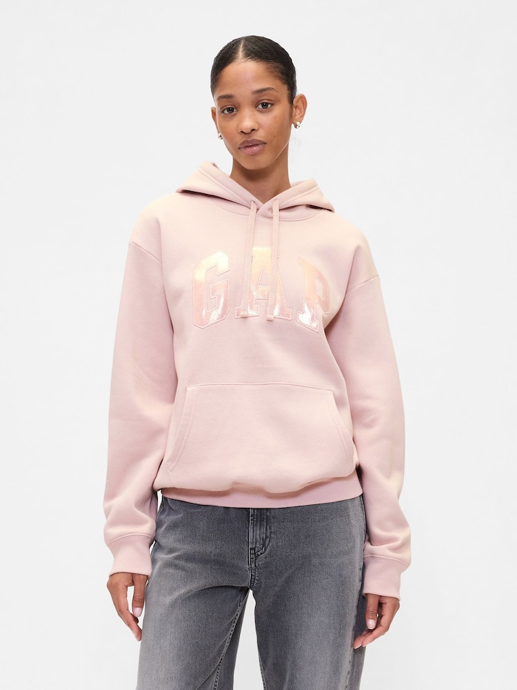 Rosa - Sudadera con capucha y logo de Gap - Imagen 1 de 5