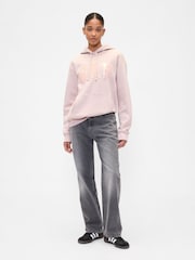 Rosa - Sudadera con capucha y logo de Gap - Imagen 3 de 5