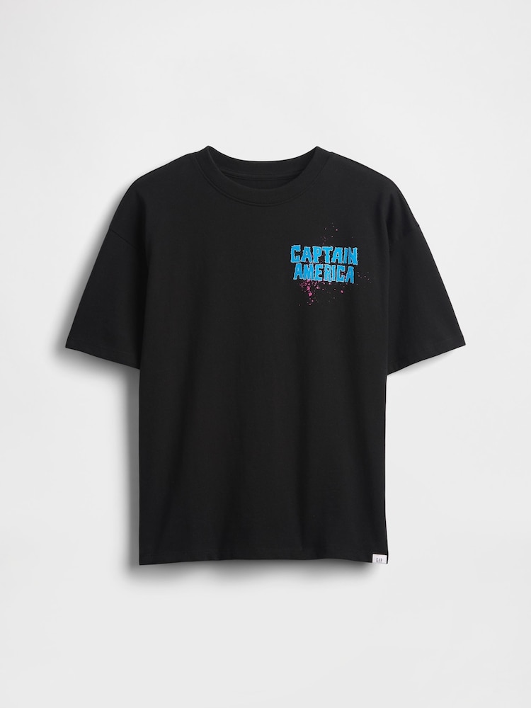 Gap Marvel Relaxed Graphic Short Sleeve T-Shirt (4-13yrs) (4-13yrs) - Imagen 1 de 3