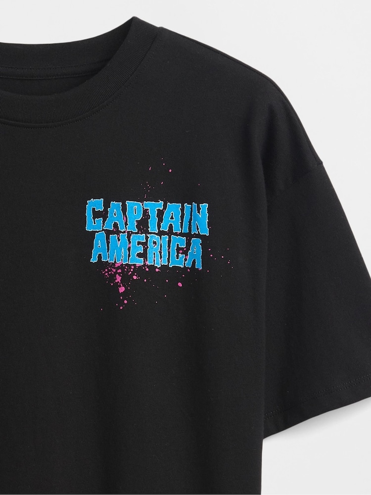 Gap Marvel Relaxed Graphic Short Sleeve T-Shirt (4-13yrs) (4-13yrs) - Imagen 3 de 3