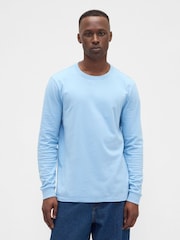Gap Light Blue Everyday Long Sleeve T-Shirt - Image 1 of 5