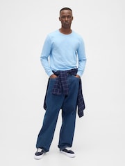 Gap Light Blue Everyday Long Sleeve T-Shirt - Image 3 of 5
