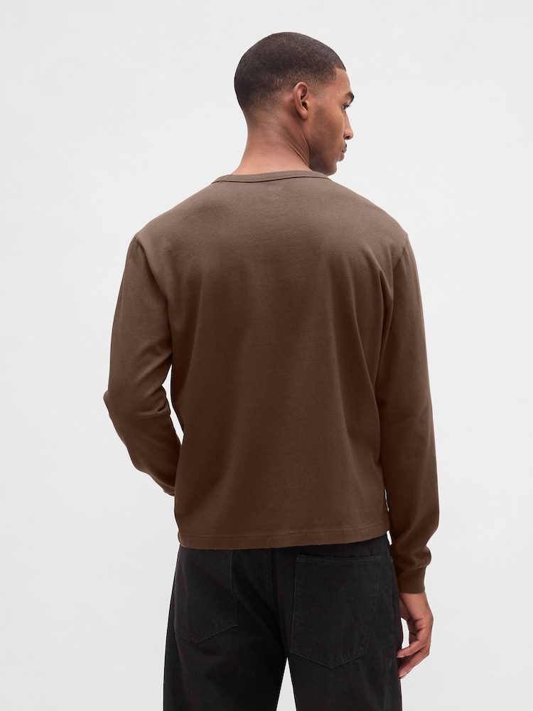 Gap Brown Heavyweight Relaxed T-Shirt - Image 2 of 4