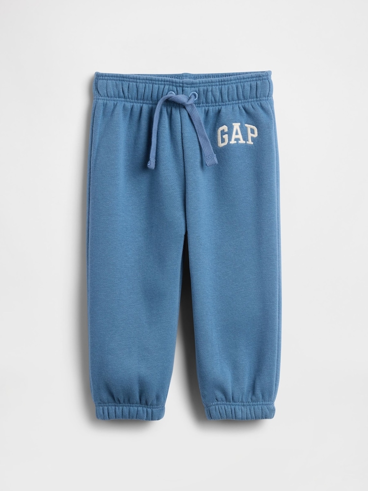 Gap Blue Vintage Soft Logo Joggers (Newborn-24mths) (0-24mths) - Image 1 of 2 Gap Blue Vintage Soft Logo Joggers (Newborn-24mths) (0-24mths) - Image 1 of 2