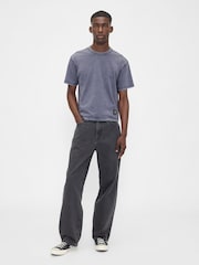 Azul lavado - Gap Heavyweight Crop Graphic T-Shirt - Imagen 3 de 4