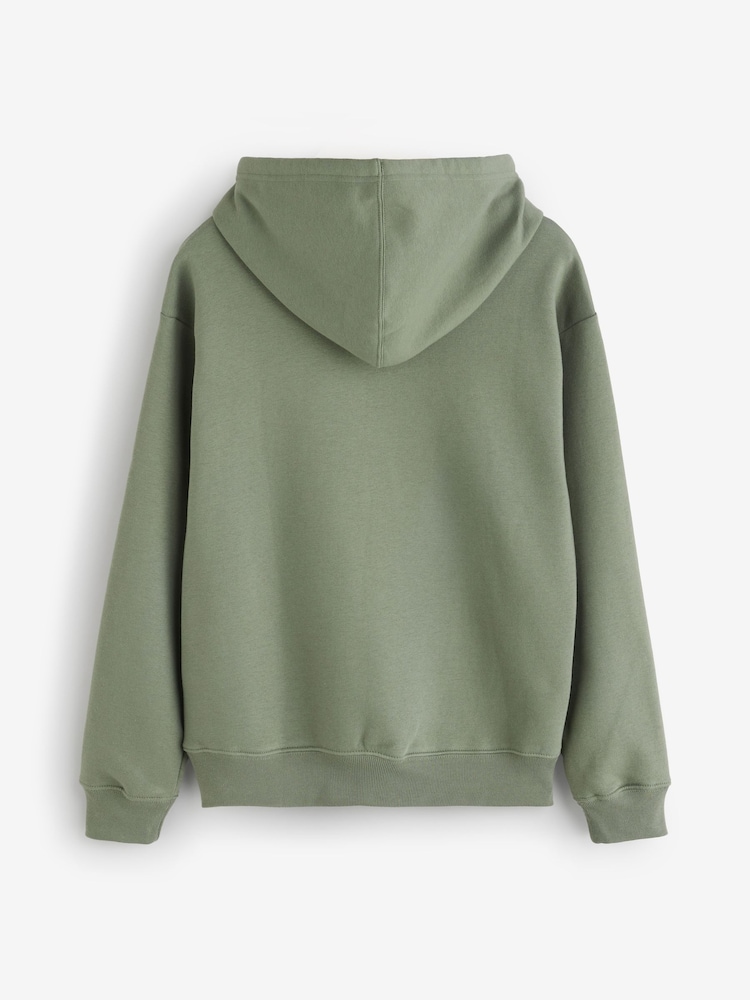 Gap Khaki Green Heritage Pullover Arch Logo Hoodie - Image 2 of 4 Gap Khaki Green Heritage Pullover Arch Logo Hoodie - Image 2 of 4