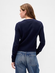 Gap Navy Blue CashSoft Crew Neck Jumper - Image 2 of 4