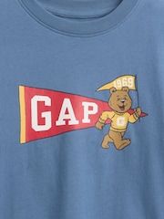 Gap Blue Graphic Crew Neck Short Sleeve T-Shirt (6mths-5yrs) (6mths-5yrs) - Image 3 of 3