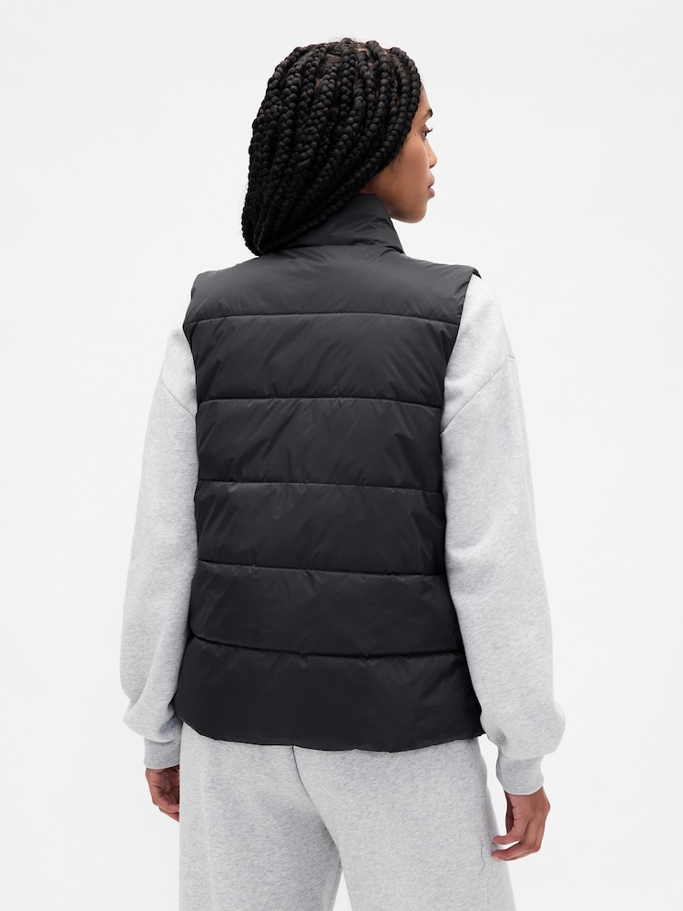 Gap Black Cold Control Puffer Vest - Image 2 of 4