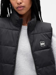 Gap Black Cold Control Puffer Vest - Image 4 of 4