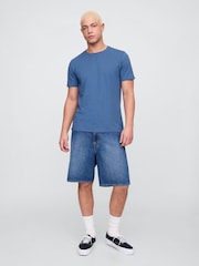 Gap Blue Everyday Soft Crew Neck T-Shirt - Image 3 of 5